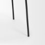 70247 - Carolyn Dining Chair w/ Oatmeal Fabric & Matte Black Metal 