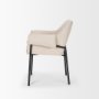 70248 - Brently Dining Chair w/ Oatmeal Fabric & Matte Black Metal Legs