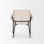 70248 - Brently Dining Chair w/ Oatmeal Fabric & Matte Black Metal Legs
