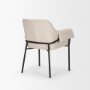 70248 - Brently Dining Chair w/ Oatmeal Fabric & Matte Black Metal Legs