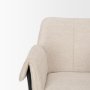 70248 - Brently Dining Chair w/ Oatmeal Fabric & Matte Black Metal Legs