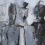 15140 - Gathering II by Mercana Studio a Hand Embellished Textured Framed Art Print Matted under Glass