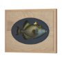 15159 - Pseudobalistes Fuscus by Mercana Studio Hand Embellished Textured Framed Art Print Matted under Glas