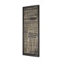 15183 - Woven Lines II Tan  by Mercana Studio a Hand Embellished Textured Framed Art Print