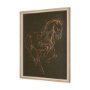 15195 - Horse III Olive by Mercana Studio a Hand Embellished Textured Framed Art Print