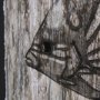 15199 - Wood Grain Fish III by Mercana Studio Hand Embellished Textured Framed Art Print Matted under Glass