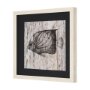 15200 - Wood Grain Fish IV by Mercana Studio a Hand Embellished Textured Framed Art Print Matted under Glass