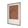15201 - Terracotta Arches I by Studio M a handmade Original Framed 3D Textured Artwork under Glass