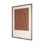 15202 - Terracotta Arches II by Studio M a handmade Original Framed 3D Textured Artwork under Glass
