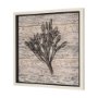 15206 - Wood Grain Sea Plant II by Mercana Studio a Hand Embellished Textured Framed Art Print