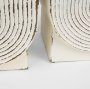 70547 - Medina Off White w/ Gold Antiquing Metal Planters (Set of 2)