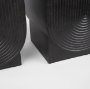 70548 - Medina Antiqued Black Metal Planters  (Set of 2)