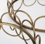 70549 - Lenore Round Metal/Mirror Tray Gold (Set of 2)
