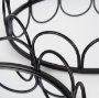 70550 - Lenore Round Metal/Mirror Tray Black (Set of 2)