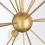 70441 - Barbara Brushed Gold Metal w/ Frosted Glass Globes  18-Light Chandelier