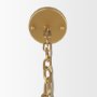 70441 - Barbara Brushed Gold Metal w/ Frosted Glass Globes  18-Light Chandelier