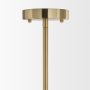 70467 - Cybill Brushed Brass w/ White Metal Shade 1-Light Wall Pendant