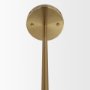 70467 - Cybill Brushed Brass w/ White Metal Shade 1-Light Wall Pendant