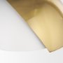 70467 - Cybill Brushed Brass w/ White Metal Shade 1-Light Wall Pendant