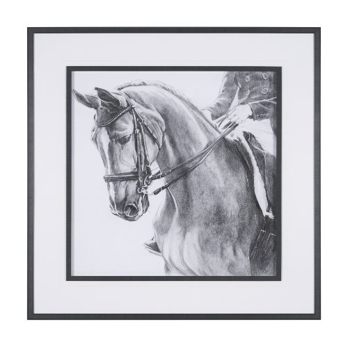 15138 - Poised by Mercana Studio a Hand Embellished Textured Framed Art Print Matted under Glass