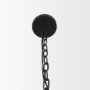 70458 - Barbara Matte Black Metal w/ Frosted Glass Globes 18-Light Chandelier