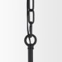 70458 - Barbara Matte Black Metal w/ Frosted Glass Globes 18-Light Chandelier