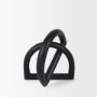70526 - Locke Small Matte Black Metal Decorative Object