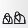70526 - Locke Small Matte Black Metal Decorative Object