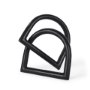 70527 - Locke Large Matte Black Metal Decorative Object