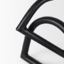 70527 - Locke Large Matte Black Metal Decorative Object