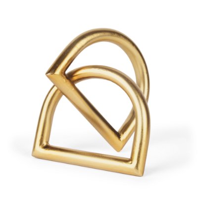70528 - Locke Small Matte Gold Metal Decorative Object