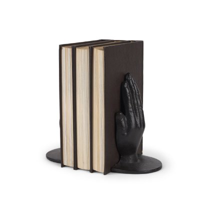 70537 - Praying Hands Bronze Cast Iron Book Ends
