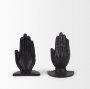 70537 - Praying Hands Bronze Cast Iron Book Ends