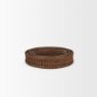 70541 - Thala Medium Brown Round Wicker Tray (Set of 2)