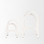 70531 - Springe White & Gray Speckled Arch Decorative Object (Set of 2)