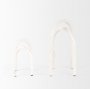 70531 - Springe White & Gray Speckled Arch Decorative Object (Set of 2)