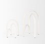 70531 - Springe White & Gray Speckled Arch Decorative Object (Set of 2)
