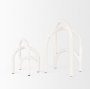 70531 - Springe White & Gray Speckled Arch Decorative Object (Set of 2)