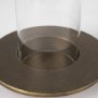 70539 - Vivian Gold Metal and Glass Hurricane Candle Holder (Set of 2)