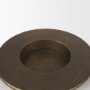 70539 - Vivian Gold Metal and Glass Hurricane Candle Holder (Set of 2)