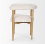 70422 - Arden Dining Chair w/ Medium Brown Wood and Cream Twill Fabric