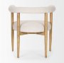 70422 - Arden Dining Chair w/ Medium Brown Wood and Cream Twill Fabric