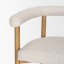 70422 - Arden Dining Chair w/ Medium Brown Wood and Cream Twill Fabric