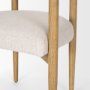 70422 - Arden Dining Chair w/ Medium Brown Wood and Cream Twill Fabric