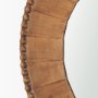 70600 - Ranela Light Brown Beaded Wooden Wall Mirror