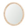 70605 - Roan Light Brown Wood Beaded Wall Mirror