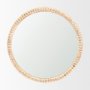 70605 - Roan Light Brown Wood Beaded Wall Mirror
