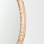 70605 - Roan Light Brown Wood Beaded Wall Mirror