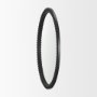 70606 - Roan Black Wood Beaded Wall Mirror