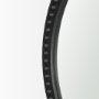 70606 - Roan Black Wood Beaded Wall Mirror